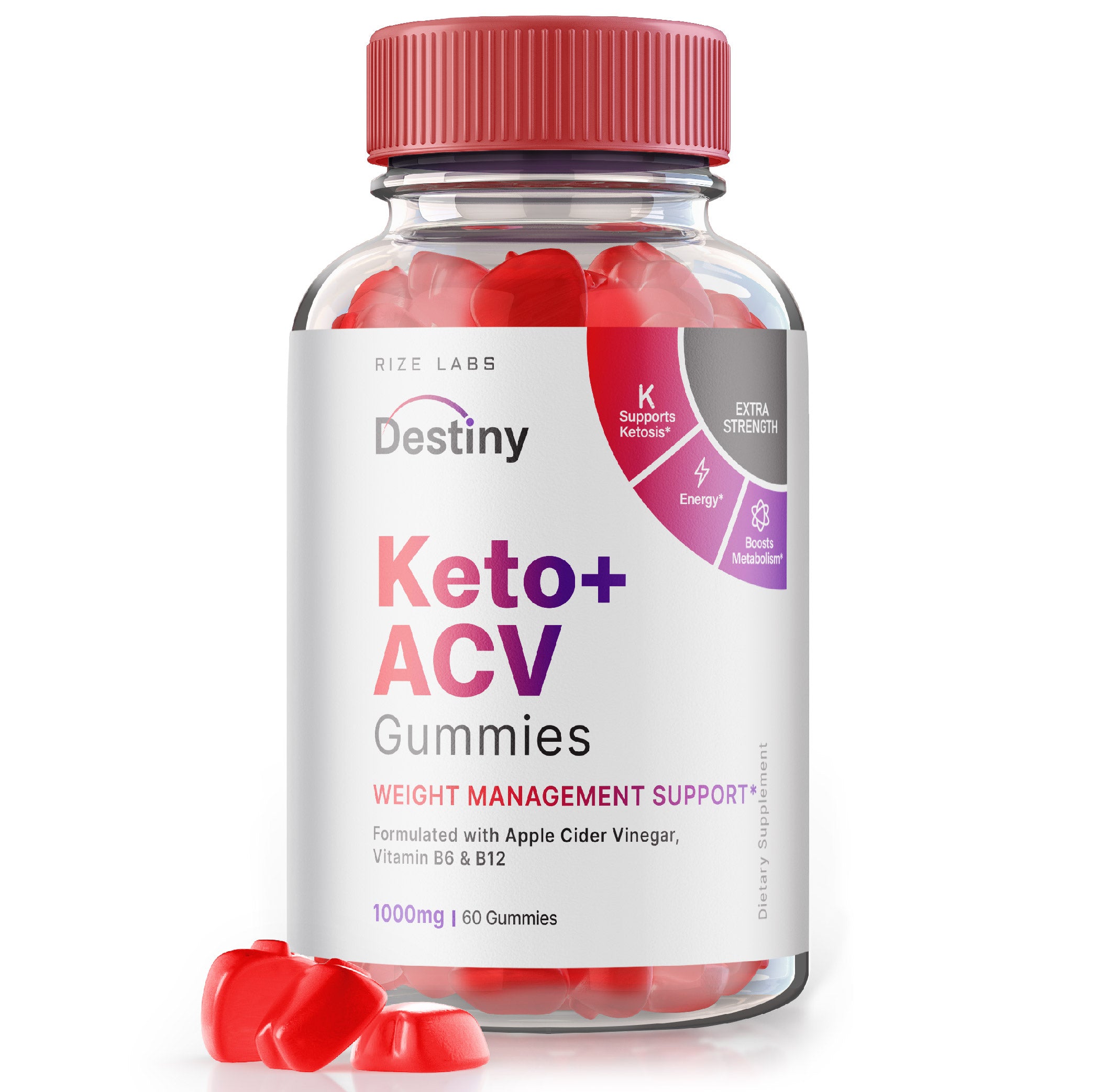 Rize Labs - Destiny Keto + ACV Gummies